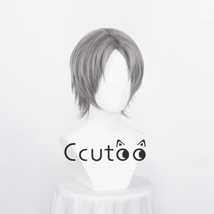 Perruque de cosplay courte Dante Game, cheveux gris argentés, cosplay de degré de chaleur, olympiques d'Halloween Cos, perruques synthétiques, bonnet de perruque, nouveau