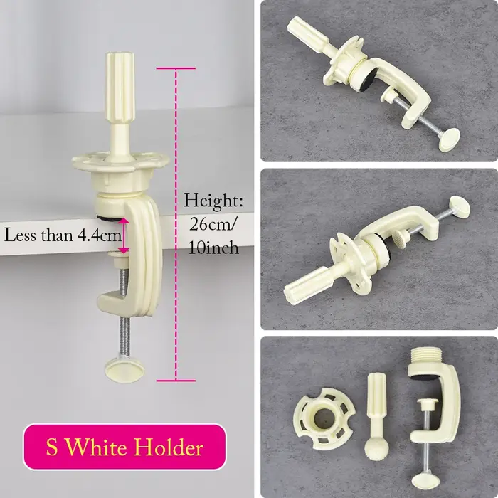 Support de tête de perruque à pince de table, support de tête de mannequin d'entraînement réglable e