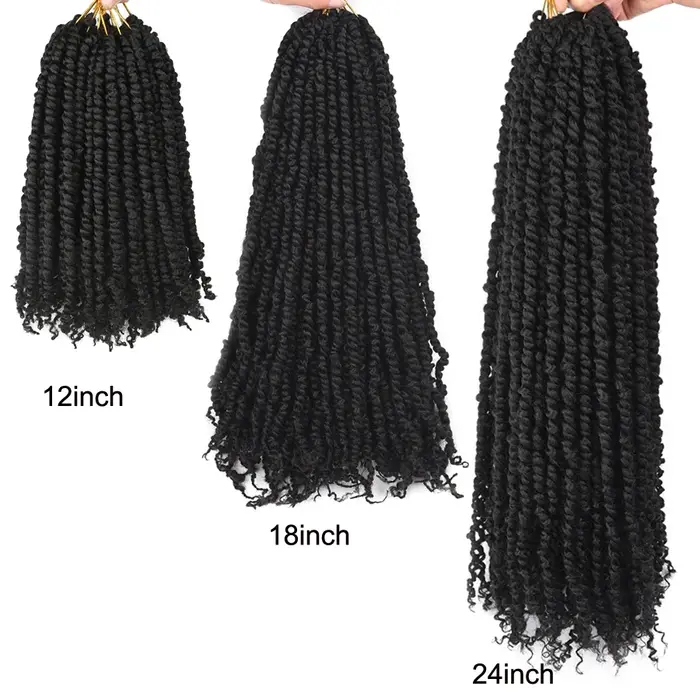 Cheveux synthétiques pré-torsadés Passion Twist pour crochet
