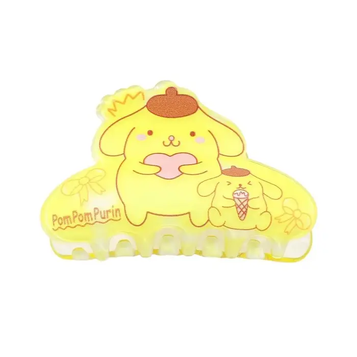 Pince à cheveux My Melody imprimée pour l'arrière de la tête, grande taille, motif dessin animé mign