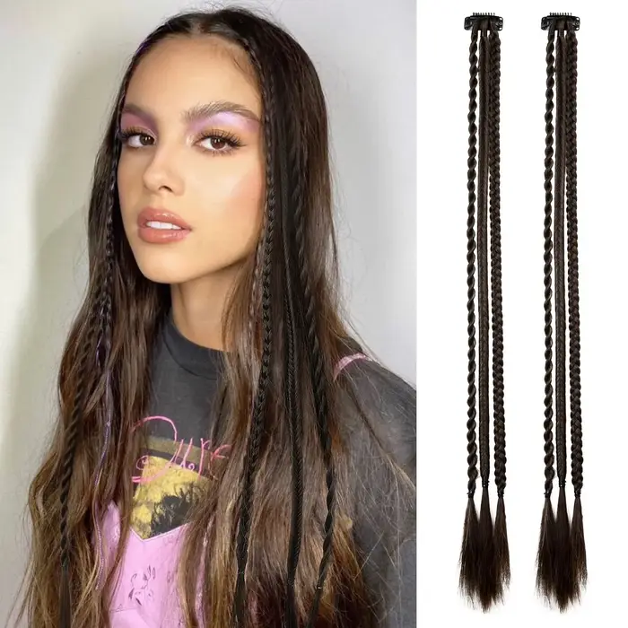 Extensions de cheveux tressés à Clip