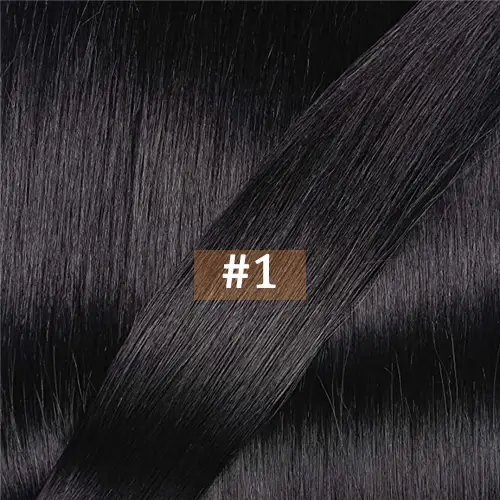 Extension de cheveux 100% naturels Remy, pointe en U, cheveux lisses, kératine, Fusion humaine, 0.8 