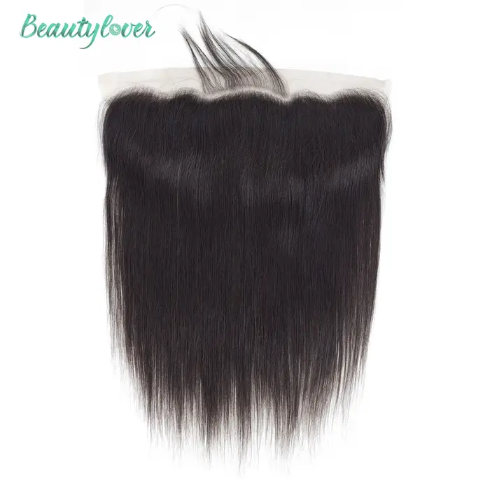 Perruque Lace Closure Brésilienne Naturelle, Cheveux Lisses, 13x4, 2x6, Pre-Plucked, Suisse, 24 Pouc