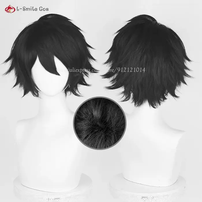 Anime Misa Amane L.Lawliet Yagami lumière Cosplay perruque noir marron or résistant à la chaleur che