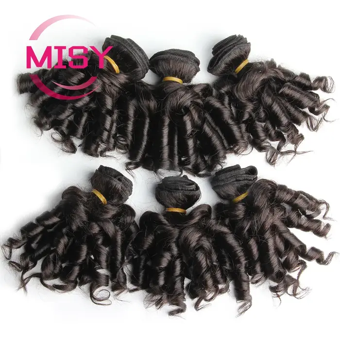 Tissage en lot brésilien naturel Remy bouclé ombré pour femme