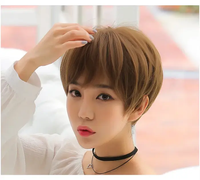 Extensions de cheveux synthétiques de Style coréen