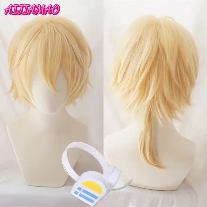 Perruque de Cosplay Rin Len