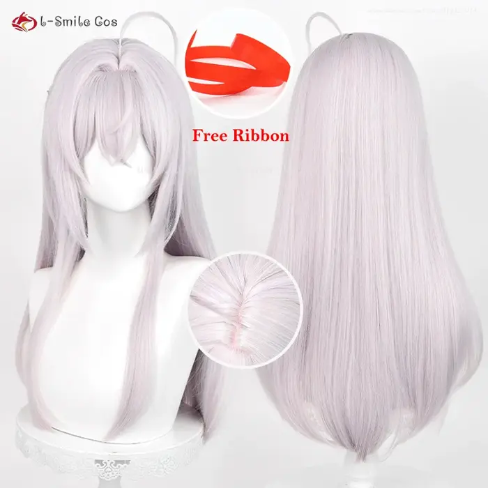 Anime Alisa Mikhailovna Kujou Cosplay perruque 60 cm gris rose perruques Alya Cosplay Anime perruque