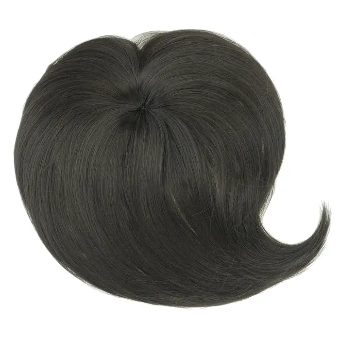 Soowee cheveux synthétiques Topper avec frange Invisible 3D cheveux toupet postiches fermetures de c