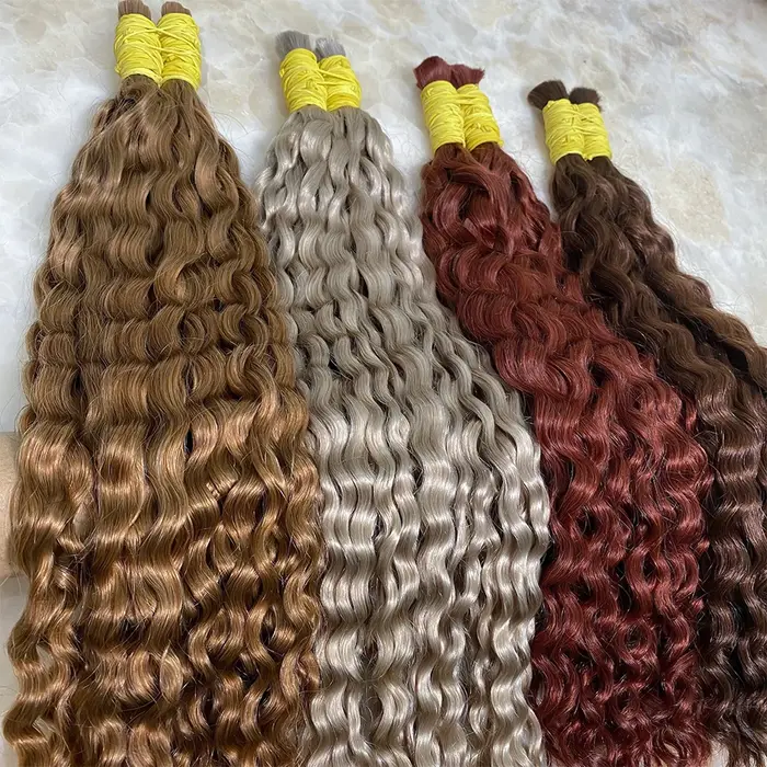 REMI Extensions de cheveux humains 100% naturels vietnamiens en vrac pour tressage