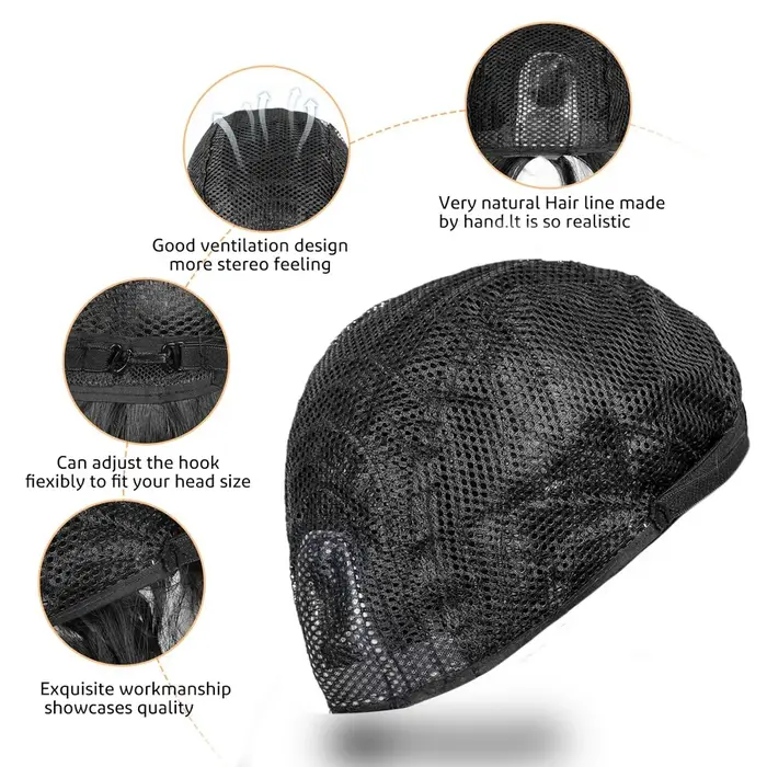 Perruque synthétique noire longue de 18 à 30 pouces, perruques crépues bouclées, mécanisme complet, cheveux mignons, noir naturel pour femmes, perruque quotidienne