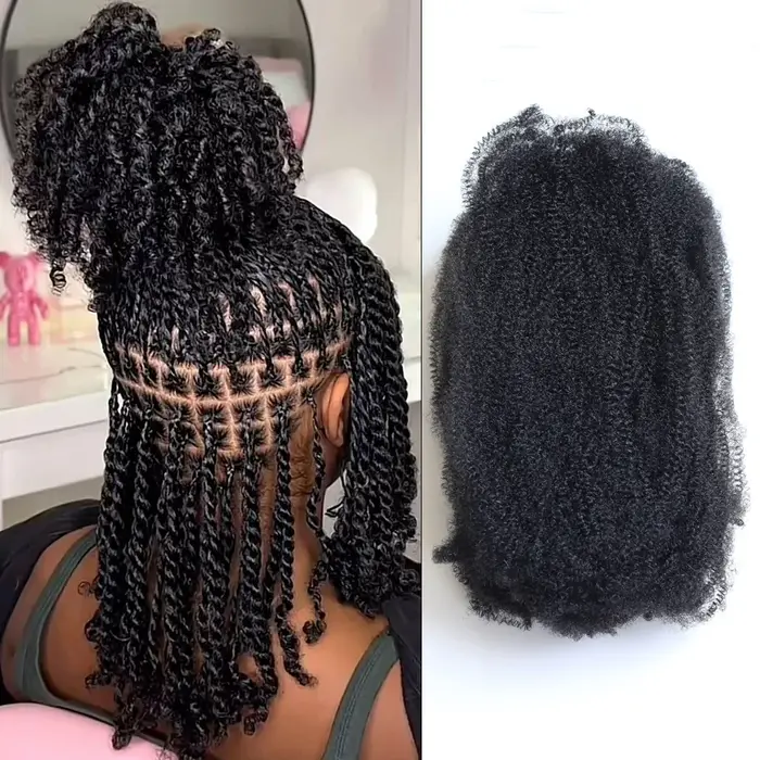 Cheveux synthétiques Kinky Marley pour tresses