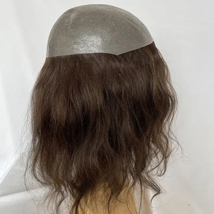 Perruque naturelle en cheveux humains vierges européens de 12 pouces