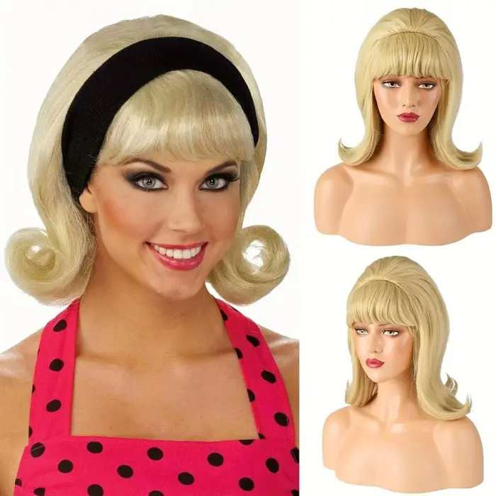Perruque Bob blonde de 14 pouces pour femmes