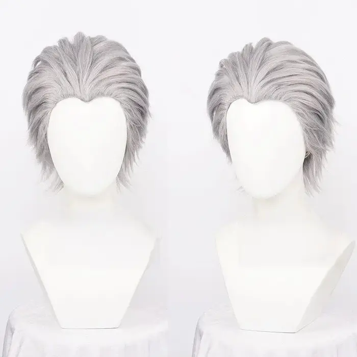 Vergil Cosplay perruque synthétique courte