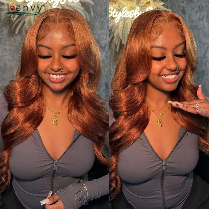 Perruques sans colle en cheveux humains 9x6 rouge bordeaux