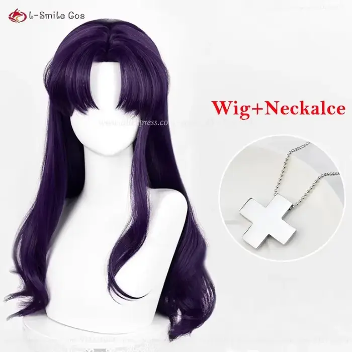 Perruque de Cosplay Anime EVA Katsuragi Misato