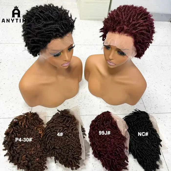 Perruque Afro Kinky Curly 4C en cheveux humains