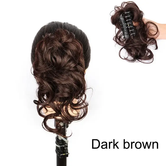 WIGSIN synthétique griffe Chignon court désordre cheveux bouclés