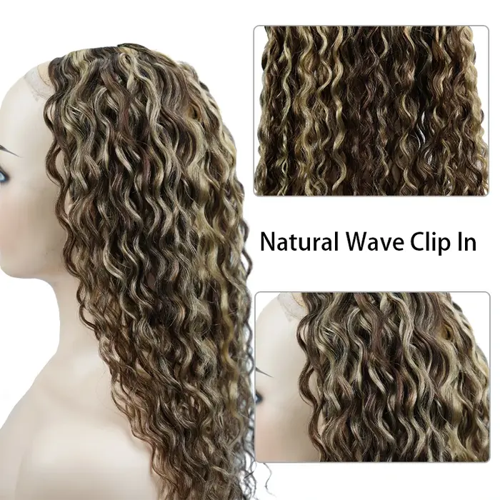 Veravicky-Extensions de Cheveux Naturels Bouclés à réinitialisation, Fabriqué à la Machine, Vrais Ch