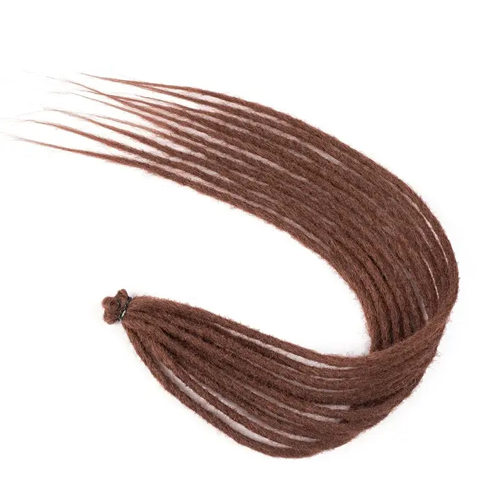 Extensions de Dreadlock synthétiques 10 racines/paquet Hippie dreads à une extrémité Ombre Loc Exten