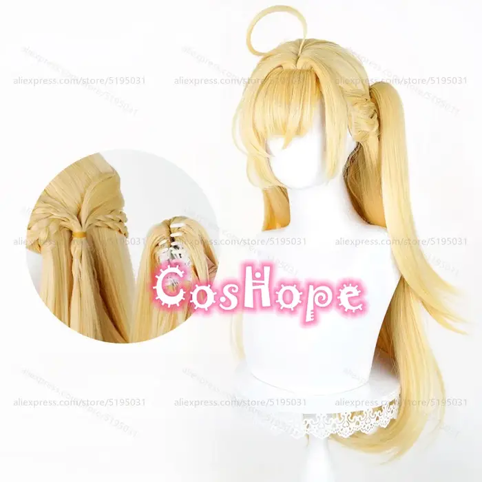 ZZZ Cissia – perruque de cosplay avec queue de cheval