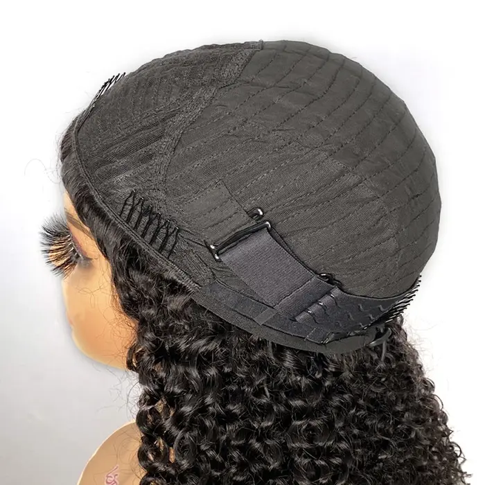 ISEE cheveux sans colle mise à niveau 3 en 1 demi-perruque avec cordon sans couture pince Ins rabat sur les perruques