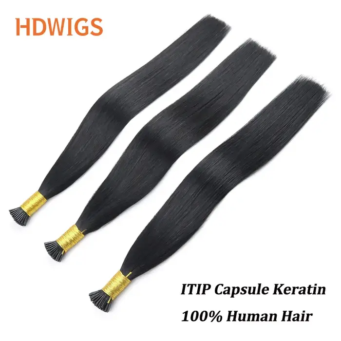 Extensions de cheveux humains ITIP lisses