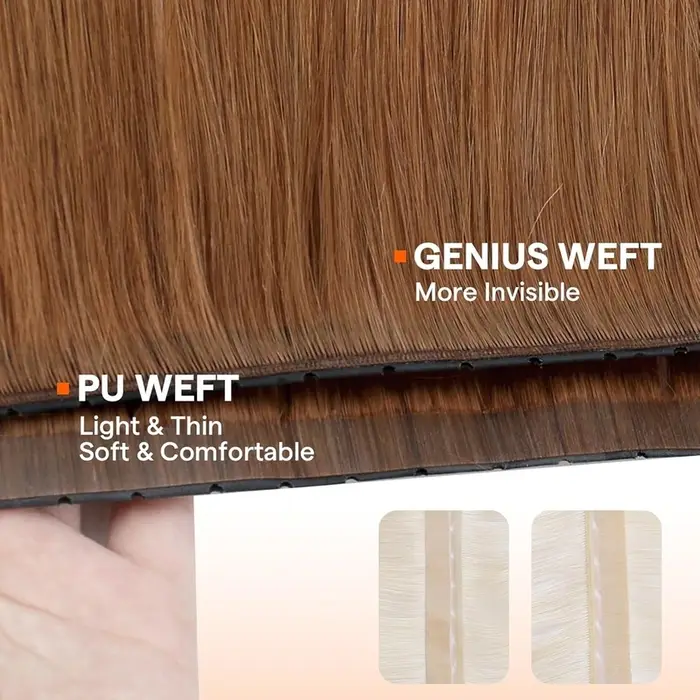 Pleine brillance 100 grammes papillon trame Extensions de cheveux