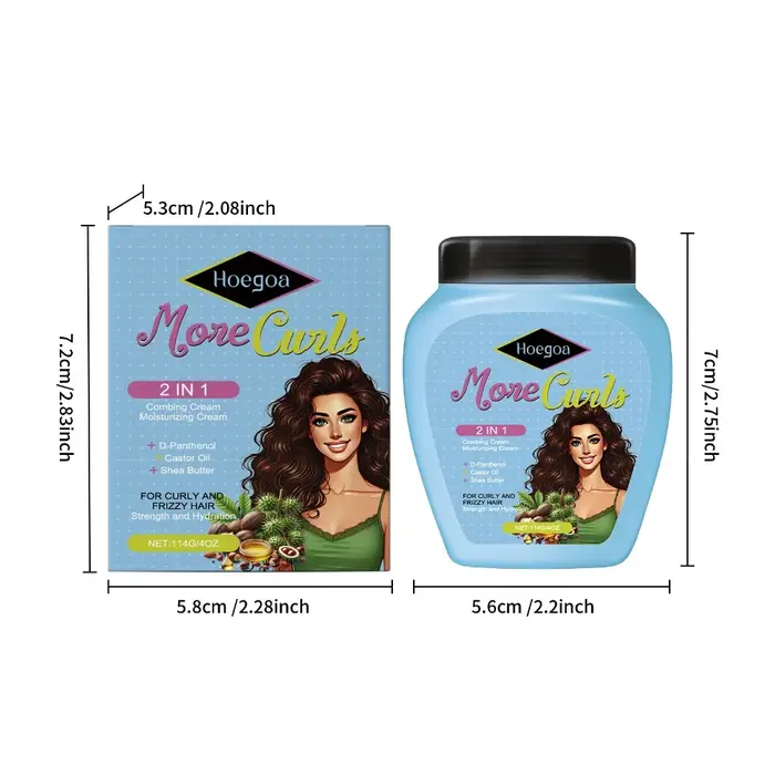 Après-shampooing sans rinçage pour cheveux secs et bouclés