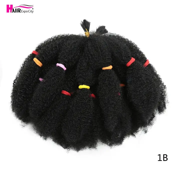 Tresses synthétiques Afro courtes crépues au Crochet, tresses Marley de 12 pouces, Extensions capill