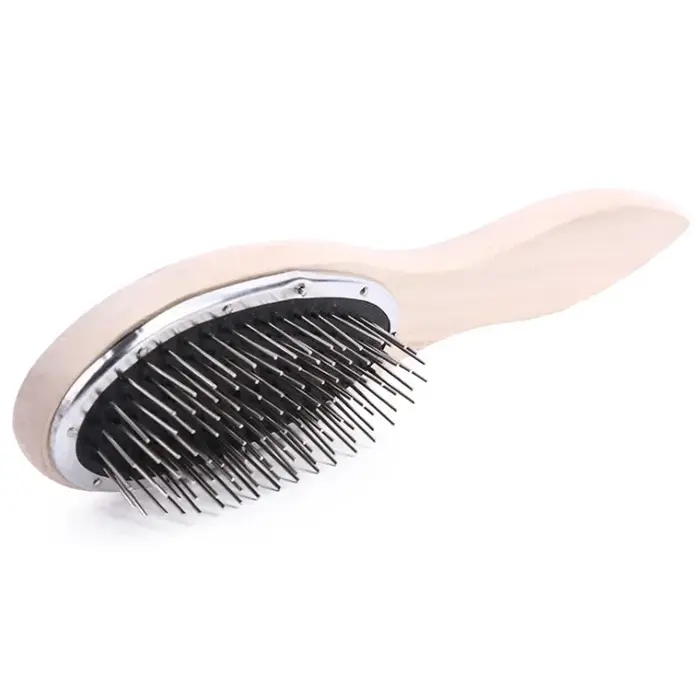 Brosse à cheveux pour perruques, peigne en acier anti-dérapant pour extensions de cheveux enchevêtré