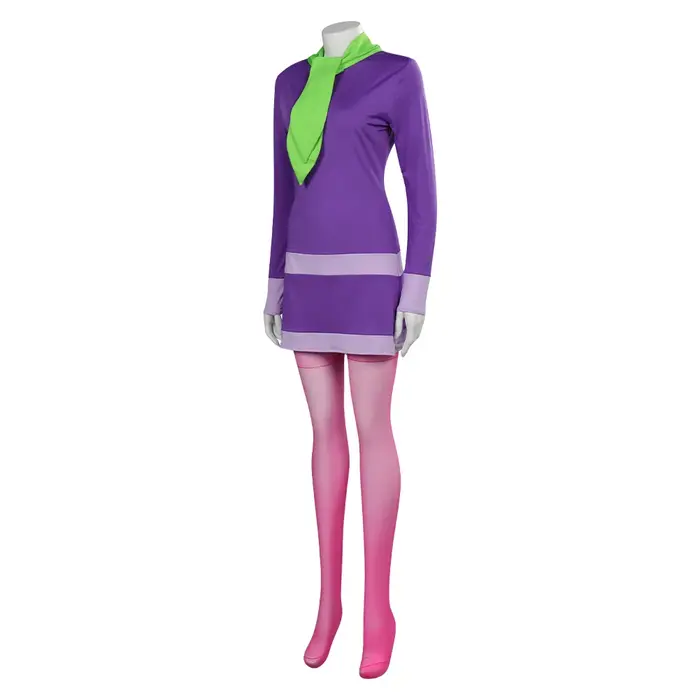 Déguisement Daphné Blake Cosplay vêtements perruques bandeau dessin animé Costume femmes jeu de rôle