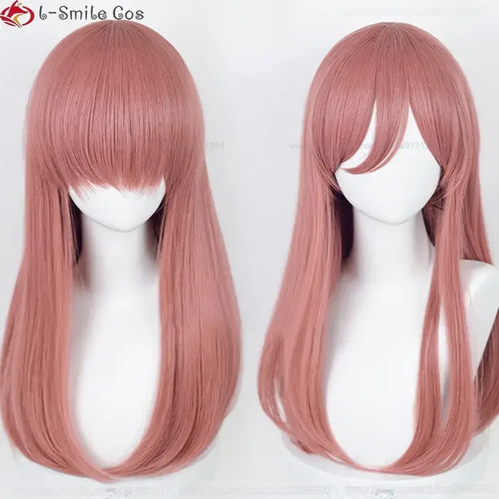 Nakano Miku Cosplay perruque 60 cm de Long rose foncé perruques pour femmes Anime