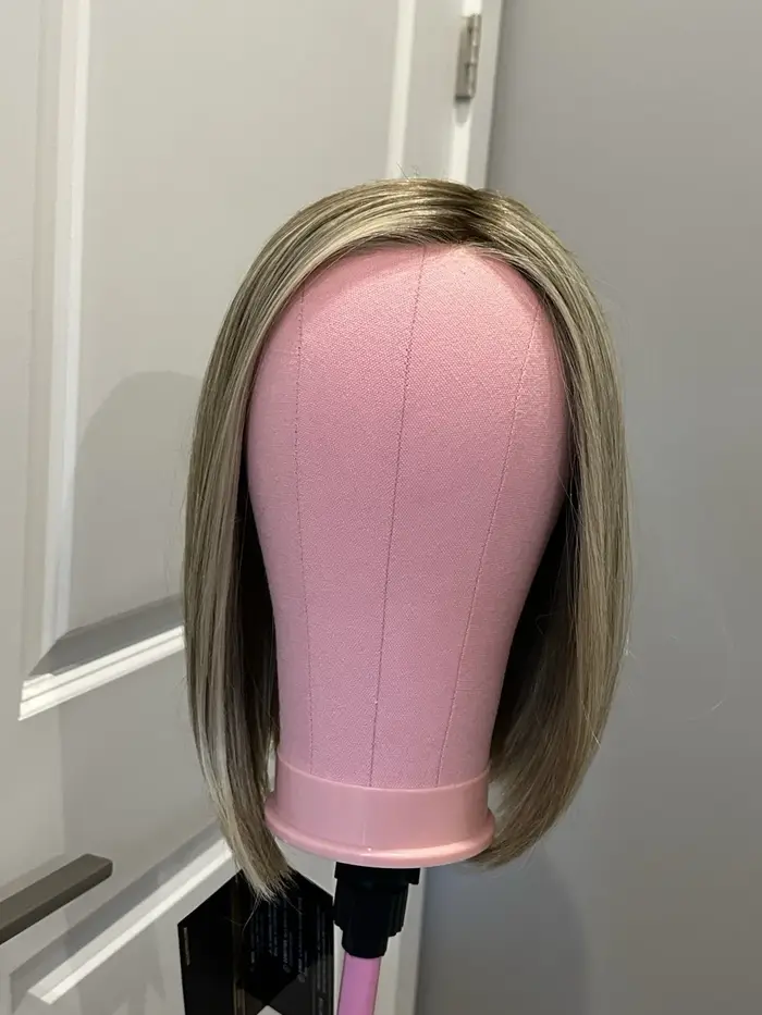 Nouvelle perruque synthétique résistante à la chaleur Belle Tress Alpha Blend, Rootbeer Float Blonde