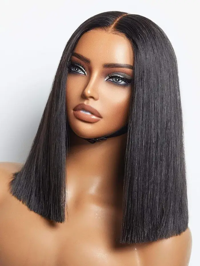 2x6 5x5 perruque sans colle cheveux humains prêt à porter et aller perruques de fermeture de dentell