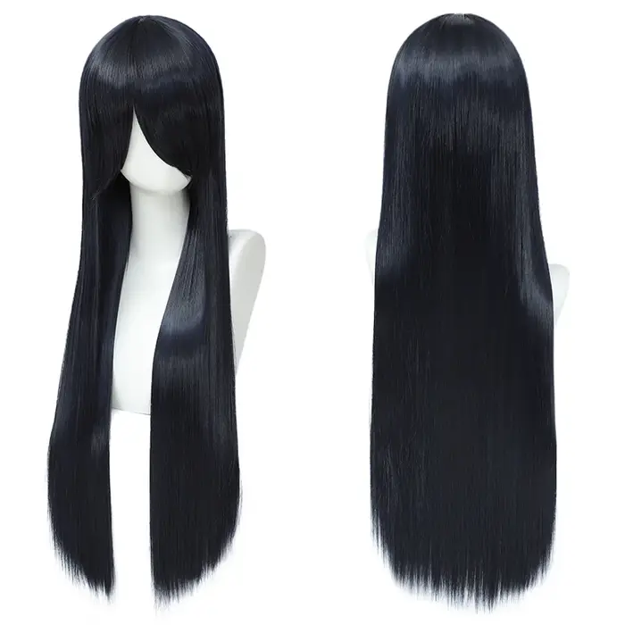 Perruque Cos, cheveux longs et raides colorés polyvalents au quotidien, Anime, couverture de perruqu
