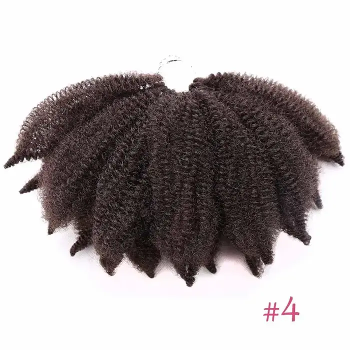 Marley tresses cheveux synthétiques 8 pouces doux Afro crépus torsion Crochet tresse Extensions