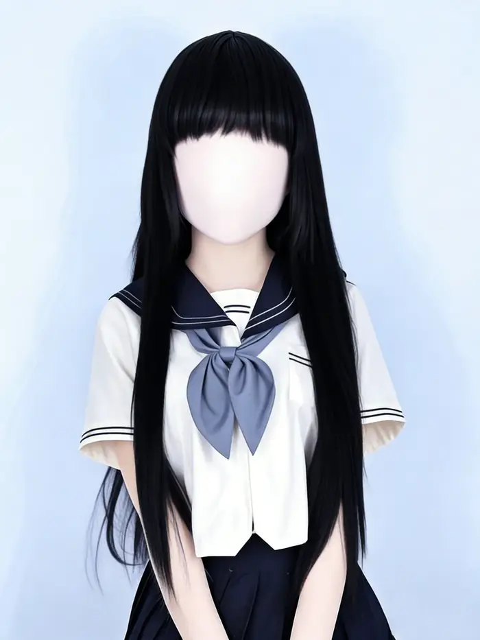 Perruque Anime Kigurumi, masque personnalisé, perruque intégrale