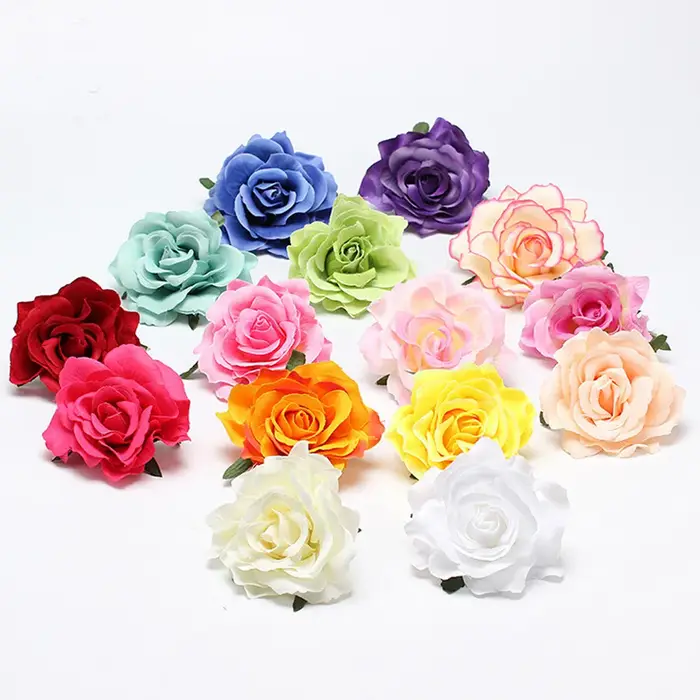 Pinces à cheveux fleur rose pour femmes et filles