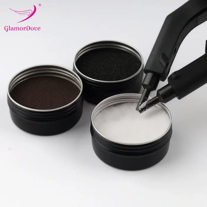 Poudre de colle à la kératine – Adhésif Fusion pour extensions de cheveux pour pointe en U
