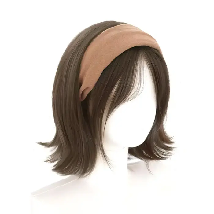 Bandeau perruques court droit Bob pour femmes demi