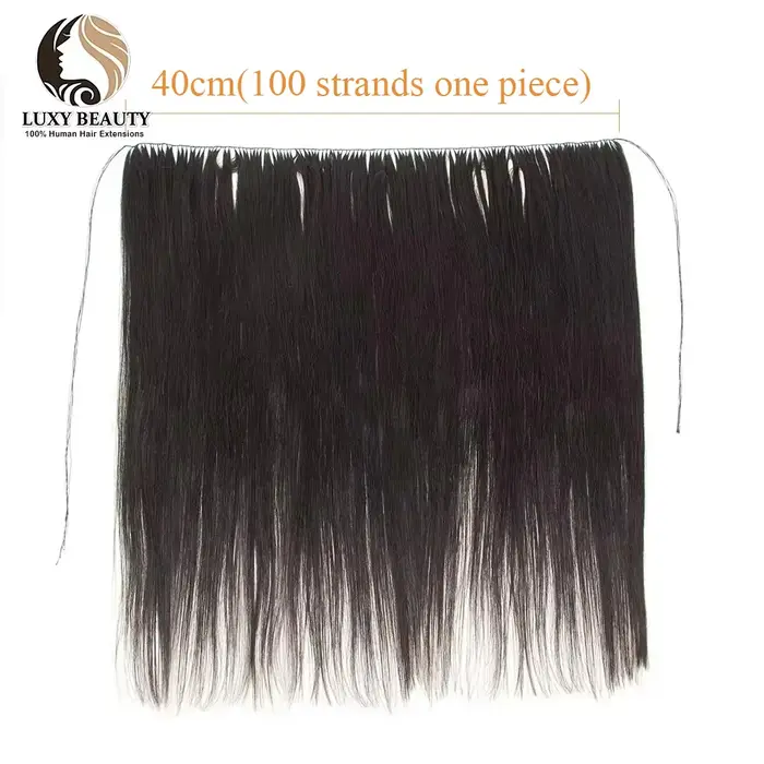 Extensions de Cheveux Humains avec Trame de Plumes