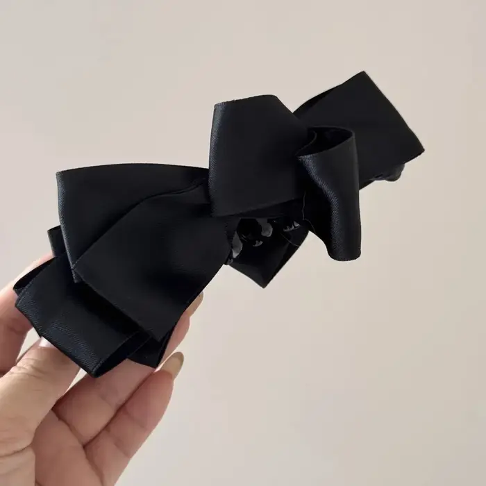 Lystrfac nouveau nœud Hairgrps cheveux griffe arc pinces