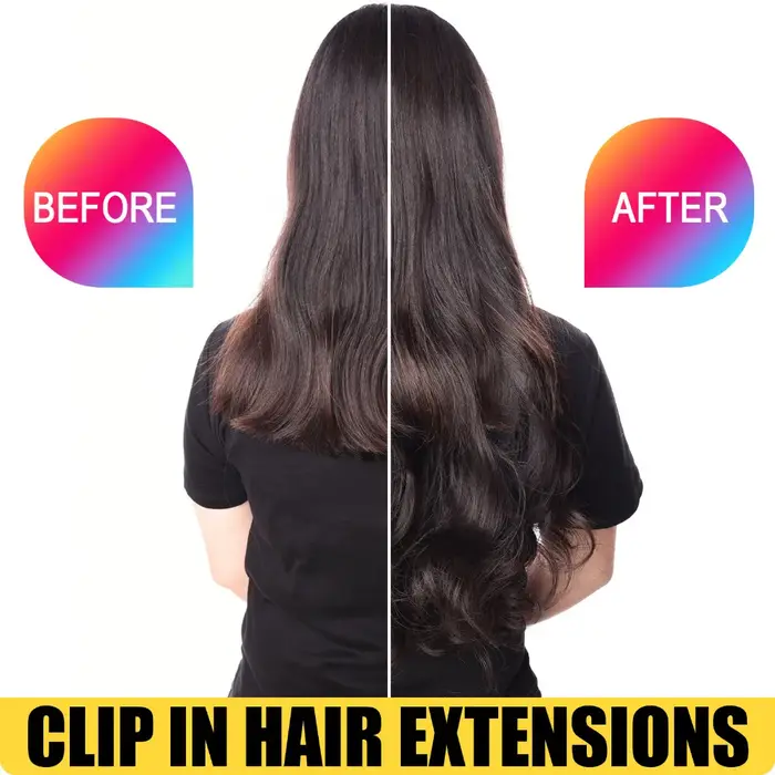 DinDong-Extensions synthétiques ondulées à clipser