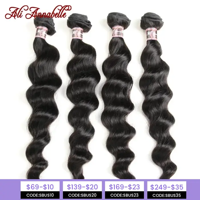 Tissage en lot Loose Wave brésilien 100% naturel – ALI ANNABELLE