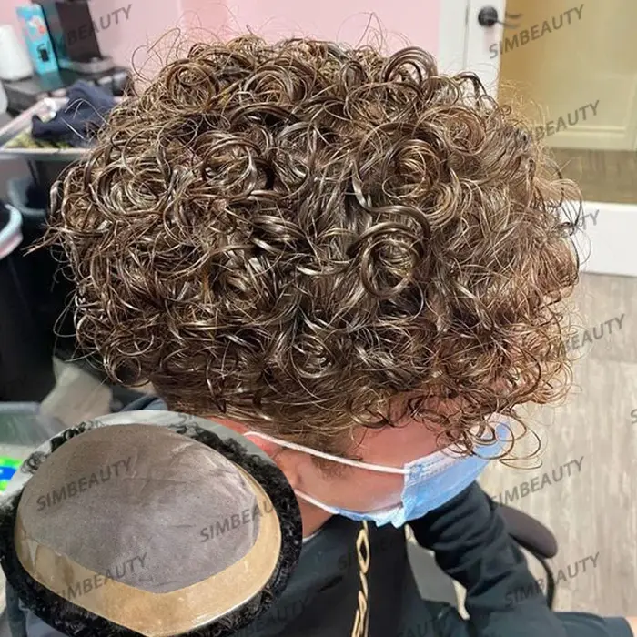 Prothèses capillaires pour hommes en cheveux naturels