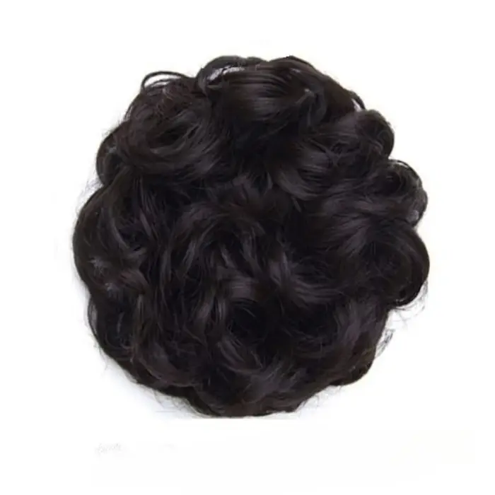 Chignon Donut Chignon Updo avec corde à cheveux élastique-Extensions de cheveux synthétiques pour un usage quotidien