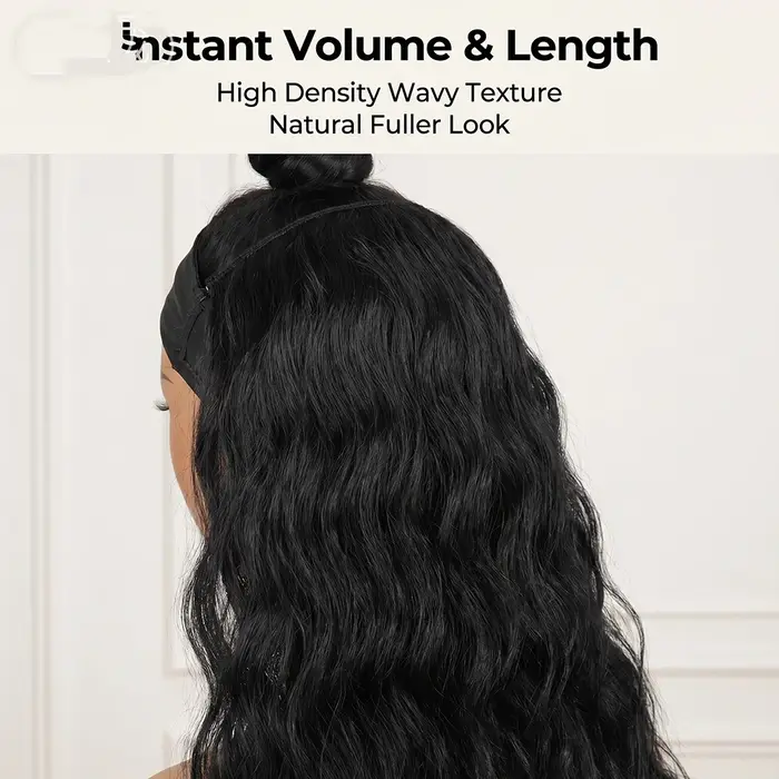 Extensions de cheveux invisibles de 20 pouces sans clip