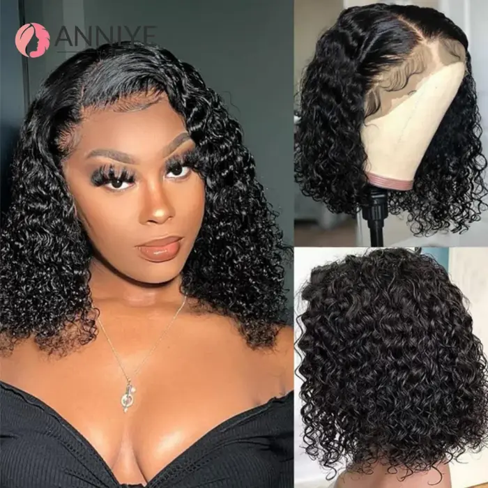 Perruque Lace Closure Wig brésilienne bouclée 5x5